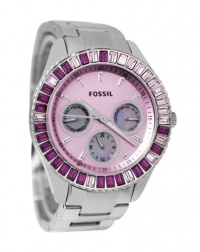 Fossil Women's ES2959 Stainless Steel Analog with Pink Dial Watch Fossil Women's ES2959 Stainless Steel Analog with Pink Dial Watch