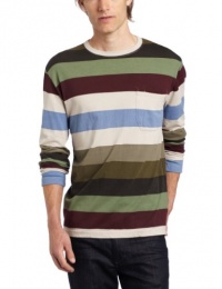 French Connection Men's Armageddon Stripe Long Sleeve Crew Neck Tee French Connection Men's Armageddon Stripe Long Sleeve Crew Neck Tee