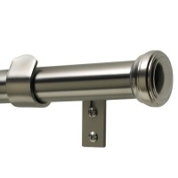 Levolor Fluted End Cap Rod Set, Satin Nickel, 1-Inch Diameter, 66 to 120-Inch Width Levolor Fluted End Cap Rod Set, Satin Nickel, 1-Inch Diameter, 66 to 120-Inch Width