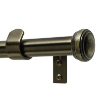 Levolor Fluted End Cap Rod Set, Antique Brass, 1-Inch Diameter, 36 to 66-Inch Width Levolor Fluted End Cap Rod Set, Antique Brass, 1-Inch Diameter, 36 to 66-Inch Width