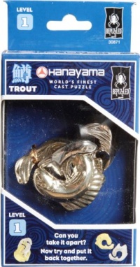 BePuzzled Hanayama Cast Metal Brainteaser Puzzles - Hanayama Trout Puzzle (Level 1) BePuzzled Hanayama Cast Metal Brainteaser Puzzles - Hanayama Trout Puzzle (Level 1)