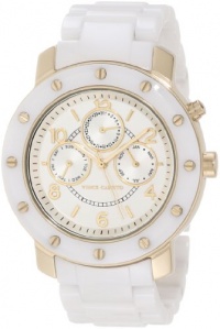 Vince Camuto Women's VC/5044GPWT Round White Ceramic Multi-Function Bracelet Watch Vince Camuto Women's VC/5044GPWT Round White Ceramic Multi-Function Bracelet Watch