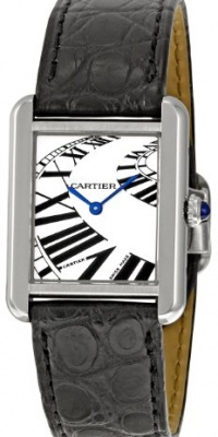 Cartier Men's W5200018 Tank Solo Silver Dial Watch Cartier Men's W5200018 Tank Solo Silver Dial Watch