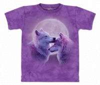 Loving Wolves T-Shirt by The Mountain 100% Cotton Short Sleeve Teen & Adult Size Shirt (Large Adult Loving Wolves T-Shirt by The Mountain 100% Cotton Short Sleeve Teen & Adult Size Shirt (Large Adult