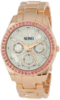 XOXO Women's XO5298A Rhinestone Accent Rose Gold Bracelet Watch XOXO Women's XO5298A Rhinestone Accent Rose Gold Bracelet Watch