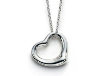 Silvertone Designer Style Open Floating Heart Charm Pendant Necklace Fashion Jewelry Silvertone Designer Style Open Floating Heart Charm Pendant Necklace Fashion Jewelry