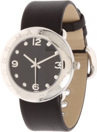 Marc Jacobs Amy Icon Quartz Black Leather Women's Watch - MBM1140 Marc Jacobs Amy Icon Quartz Black Leather Women's Watch - MBM1140