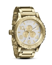 A standout from Nixon's chronograph collection, this unbeatably cool watch features an incredibly bold profile and 6-hand Japanese quartz movement. A standout from Nixon's chronograph collection, this unbeatably cool watch features an incredibly bold profile and 6-hand Japanese quartz movement.
