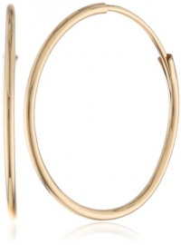Klassics 10k Gold Endless Hoop Earrings, (0.55 Diameter)