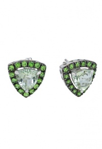 Effy Jewlery 14K White Gold Green Amethyst Earrings, 2.44 TCW Effy Jewlery 14K White Gold Green Amethyst Earrings, 2.44 TCW