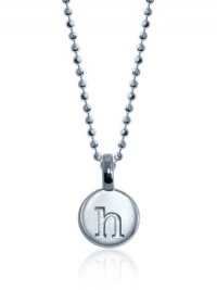 Alex Woo Mini Addition Letter Sterling Silver H Charm Pendant Necklace Alex Woo Mini Addition Letter Sterling Silver H Charm Pendant Necklace