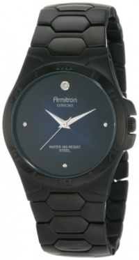 Armitron Men's 204213DBTI Diamond Accented Black Ion-Plated Stainless-Steel Dress Watch Armitron Men's 204213DBTI Diamond Accented Black Ion-Plated Stainless-Steel Dress Watch