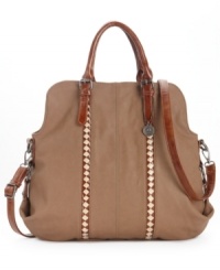 Spice up your wardrobe with a pop of turquoise color with this southwest-inspired carryall by Big Buddha. Discrete diamond pattern piping gives this classic silhouette an updated look while a detachable crossbody strap offers instant versatility. Spice up your wardrobe with a pop of turquoise color with this southwest-inspired carryall by Big Buddha. Discrete diamond pattern piping gives this classic silhouette an updated look while a detachable crossbody strap offers instant versatility.