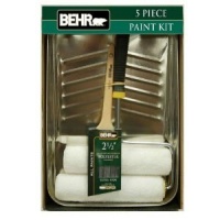 BEHR 5 Piece Paint Project Kit with Roller, Brush, Tray, & 2 Nap Roller Covers BEHR 5 Piece Paint Project Kit with Roller, Brush, Tray, & 2 Nap Roller Covers