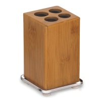 Lynk 630160 Bamboo Toothbrush Holder, Natural/Chrome Lynk 630160 Bamboo Toothbrush Holder, Natural/Chrome