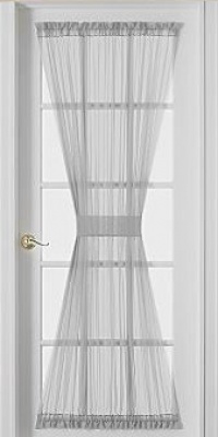 Sheer Voile Door Panel 40'' long - Color : White Sheer Voile Door Panel 40'' long - Color : White