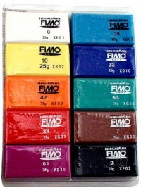 Fimo Soft Clay 10 Color Assortment 25 g blocks assorted colors box of 10 Fimo Soft Clay 10 Color Assortment 25 g blocks assorted colors box of 10