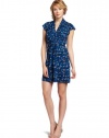 French Connection Women's Electric Meadow Jersey Dress, Blue, 0