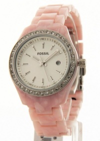 Fossil Women's ES2688 Pink Plastic Watch Fossil Women's ES2688 Pink Plastic Watch
