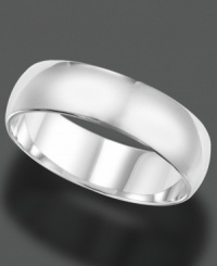 Timeless sophistication with pure shine. This ring is crafted in 14k white gold. Size 8.5-13.