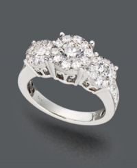 Take her breath away. Prestige Unity's stunning engagement ring features round-cut diamonds (1-1/2 ct. t.w.) set in 14k white gold. Take her breath away. Prestige Unity's stunning engagement ring features round-cut diamonds (1-1/2 ct. t.w.) set in 14k white gold.