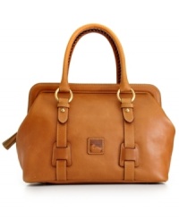 Can't fly off to Florence? This sumptuous leather satchel from Dooney & Bourke is the next best thing. Inspired by the city of its namesake, it showcases refined detailing, such as chic buckle accents and subtle tonal stitching. An elegant statement piece for everyday or your next sojourn away. Can't fly off to Florence? This sumptuous leather satchel from Dooney & Bourke is the next best thing. Inspired by the city of its namesake, it showcases refined detailing, such as chic buckle accents and subtle tonal stitching. An elegant statement piece for everyday or your next sojourn away.