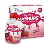 Plum Kids Organic Fruit and Veggie Mashups, Beetbox Berry, 4-Count (Pack of 6) Plum Kids Organic Fruit and Veggie Mashups, Beetbox Berry, 4-Count (Pack of 6)