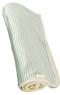 Tadpoles Organic Cotton Double Layer Receiving Blanket, Sage Tadpoles Organic Cotton Double Layer Receiving Blanket, Sage