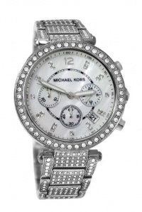 Michael Kors Parker Silver Dial Crystals Stainless Steel Mens Watch MK5572 Michael Kors Parker Silver Dial Crystals Stainless Steel Mens Watch MK5572