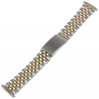 Voguestrap TX121T Allstrap 16-21mm Two-Tone Adjustable-Length 2-Tone Link- Center Clasp Watchband Voguestrap TX121T Allstrap 16-21mm Two-Tone Adjustable-Length 2-Tone Link- Center Clasp Watchband