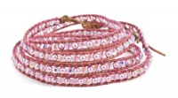Chan Luu Rose Purple Five Wrap Leather Bracelet Chan Luu Rose Purple Five Wrap Leather Bracelet