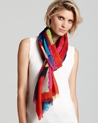 Pretty as a picture: kate spade new york uses pure wool as its canvas for this brilliantly hued, abstract scarf. Pretty as a picture: kate spade new york uses pure wool as its canvas for this brilliantly hued, abstract scarf.