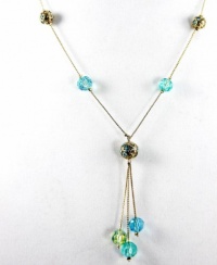 Charter Club Necklace, Gold-Tone Blue Illusion Y-Necklace Charter Club Necklace, Gold-Tone Blue Illusion Y-Necklace