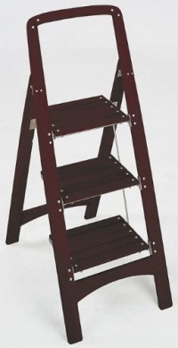 Cosco Rockford 11255MGY1 Wood Step Stool, 3-Step, Mahogany Cosco Rockford 11255MGY1 Wood Step Stool, 3-Step, Mahogany