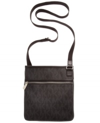 Add some signature style to your accessories arsenal with this logo print design from MICHAEL Michale Kors. Outfitted with the iconic MK monogram and convenient crossbody strap, it's the perfect finish to your everyday look. Add some signature style to your accessories arsenal with this logo print design from MICHAEL Michale Kors. Outfitted with the iconic MK monogram and convenient crossbody strap, it's the perfect finish to your everyday look.