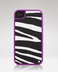 kate spade new york has dressed up the fun (and totally functional) iPhone case in wild stripes, designed exclusively for the iPhone 4. It's a sure conversation starter. kate spade new york has dressed up the fun (and totally functional) iPhone case in wild stripes, designed exclusively for the iPhone 4. It's a sure conversation starter.
