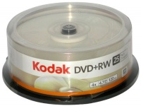 Kodak 50129 DVD plus RW 4.7 GB Re writable Discs 25 Pack Kodak 50129 DVD plus RW 4.7 GB Re writable Discs 25 Pack