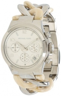 Michael Kors MK4263 - Modern Safari Runway Twist Chronograph Alabaster/Silver Michael Kors MK4263 - Modern Safari Runway Twist Chronograph Alabaster/Silver