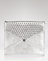 Spiked with a punch! This Rebecca Minkoff leather iPad case is so darn cool, we might have to carry it as a clutch. Spiked with a punch! This Rebecca Minkoff leather iPad case is so darn cool, we might have to carry it as a clutch.