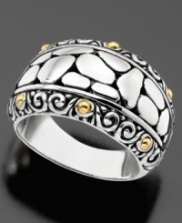 Worldy style from Balissima by Effy Collection. This beautiful band ring features a spot design crafted in sterling silver. Size 7. Worldy style from Balissima by Effy Collection. This beautiful band ring features a spot design crafted in sterling silver. Size 7.