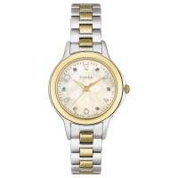Timex Women's T2M579 Diamond Accented Two-Tone Stainless Steel Bracelet Watch Timex Women's T2M579 Diamond Accented Two-Tone Stainless Steel Bracelet Watch
