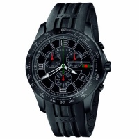 Gucci Men's YA126206 G-Timeless Chronograph Black Rubber Strap Watch Gucci Men's YA126206 G-Timeless Chronograph Black Rubber Strap Watch