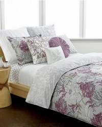 Style&co Florabella 200T Reversible Full/Queen Comforter Set Gray/Purple/White Style&co Florabella 200T Reversible Full/Queen Comforter Set Gray/Purple/White