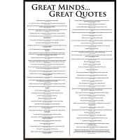 Great Minds and Great Quotes, Inspirational Poster Prints, 24-by-36-Inch Great Minds and Great Quotes, Inspirational Poster Prints, 24-by-36-Inch