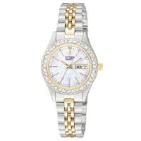 Citizen Quartz Two Tone Stainless Steel Women's Watch - EQ0534-50D Citizen Quartz Two Tone Stainless Steel Women's Watch - EQ0534-50D