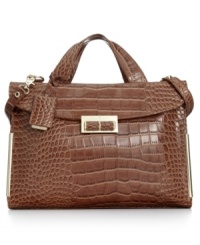 Carry off the season's exotic trend with this faux croc-embossed leather briefcase from Ivanka Trump. Outfitted with luxe, golden hardware and signature detailing, the interior effortlessly stows your iPad and other everyday essentials. Carry off the season's exotic trend with this faux croc-embossed leather briefcase from Ivanka Trump. Outfitted with luxe, golden hardware and signature detailing, the interior effortlessly stows your iPad and other everyday essentials.