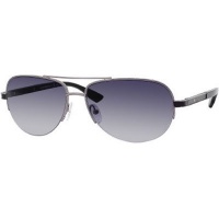 Emporio Armani 9750/S Women's Aviator Semi-Rimless Outdoor Sunglasses/Eyewear - Ruthenium/Black/Gray Gradient / Size 59/15-130 Emporio Armani 9750/S Women's Aviator Semi-Rimless Outdoor Sunglasses/Eyewear - Ruthenium/Black/Gray Gradient / Size 59/15-130
