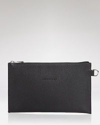 Upgrade your on-the-go essentials with this cosmetics case from Longchamp. Crafted from luxurious leather, it's slim profile is perfectly packable. Upgrade your on-the-go essentials with this cosmetics case from Longchamp. Crafted from luxurious leather, it's slim profile is perfectly packable.