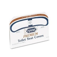 Krystal Premium Half-Fold Toilet Seat Covers, 250 Covers/Box, 4 Boxes/Carton (K1000) Krystal Premium Half-Fold Toilet Seat Covers, 250 Covers/Box, 4 Boxes/Carton (K1000)