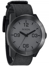 Nixon Corporal Analog Matte Black Mens Watch A2431062 Nixon Corporal Analog Matte Black Mens Watch A2431062